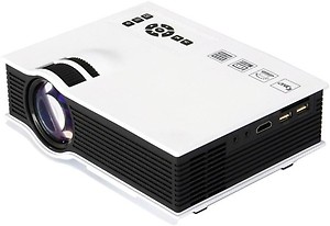 WONDERWORLD ™ iSpy™ X-999 HD 1080P Mini Multimedia LED LCD Home Theater Cinema USB SD (800 lm / 2 Speaker / Remote Controller) Portable Projector  (White, Black) price in India.