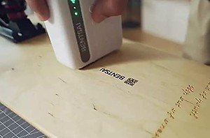 RIDHI ENTERPRISE B10 Mini Handheld Printer Mobile Printer Wirless Printer with iOS/Android APP (White) DIY Printing QR-Code Barcode Production Date Logo Batch Print on Cartoon Box Wood Paper Canvas price in India.