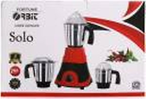 Orbit Mixer Grinder Solo (750W) | 3 Jars | Heavy Duty Motor | Water Drain System | 3 Variable Speeds | 1 Year Warranty - Yellow and Black price in India.