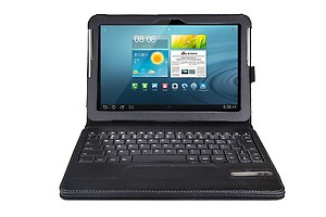 Totally Tablet Portfolio Case with Removable Bluetooth Keyboard for Samsung Galaxy Tab 10.1-Inch price in India.
