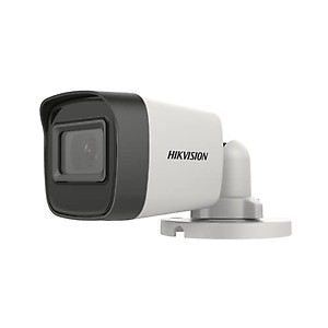 HIKVISION 5 MP Outdoor Bullet CCTV Ethernet Camera with inbuilt Audio Mic IP67 DS-2CE16H0T-ITPFS + BNC/DC, 1080p White price in India.