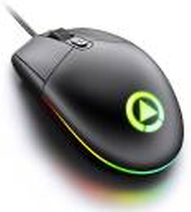 GAZE Wired Gaming Mice Mouse USB RGB Backlit Light for PC Laptop Computer Wired Optical Gaming Mouse  (USB 2.0, Black) price in India.