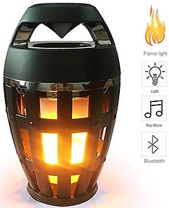 Naivete Led Flame Atmosphere Speaker Torch Atmosphere Bluetooth Speaker?Portable Outdoor Speaker with Enhanced Bass, LED Flickers Warm Night Lights for iPhone/iPad/Android price in India.