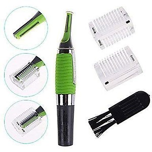 RR MALL Nose Hair Trimmer,Electronic Stainless Steel Nose Ear Eyebrow Side burn and Beard Hair Clipper with LED Light for Men & Women-Green price in India.