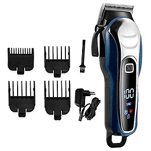 KEMI Kemey 1995 Corded/Cordless Trimmer High Speed Motor For Hair/Beard/Moustache/Body Grooming For Men&Women Waterproof Body With Digital Screen price in India.
