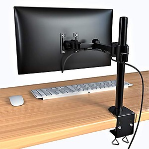 Rife Single Monitor Mount Fits 13" to 32" Computer Screen, Height Adjustable Monitor Desk Stand Holds up to 13lbs, Articulating Full Motion Monitor Arm, VESA 75x75/100x100mm, Black price in India.