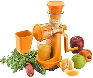 Heritage Laces Hand Juicer for Fruits and Vegetables with Steel Handle Vacuum Locking System,Shake, Smoothies,Travel Juicer for Fruits (Orange) price in India.