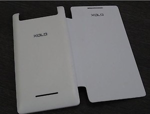 FLIP COVER XOLO A500 -- white price in India.