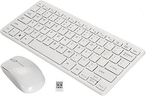 Terabyte TB-Wireless White Wireless Keyboard Mouse Combo (USB Dongle is inside Mouse battery cover) price in India.