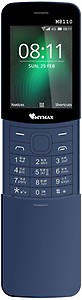 Mymax M8110 Dual Sim 2.4 inc Feature phone Vibration Open FM with Talking Keypad Slider Phone 1000mAh Battery Red colour price in India.