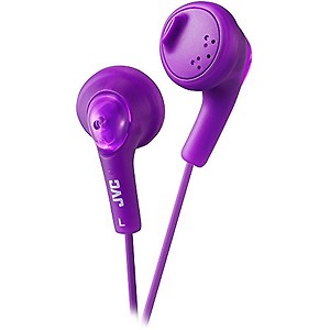 JVC HA-F160-V-K Grape Violet Gumy Ear Bud Headphones price in India.