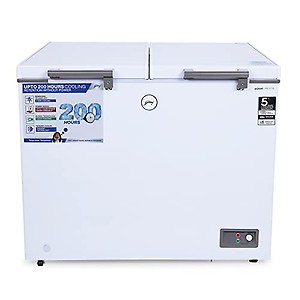 Godrej 300 L Double Door Convertible Deep Freezer (DH EPenta 325C 31 CMFP2LM RW, White, Pentacool Technology) price in India.