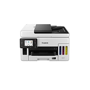 Canon MAXIFY MegaTank GX6070 All-in-One Wireless Ink Tank (Colour) Business Printer for High Volume Document Printing, White and Black, Standard price in India.