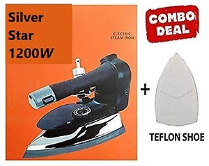 Best Silti 1200W 220V Industrial Electric Steam Iron ES-3 with 4.0 L.Water Tank with Steam-Press Teflon Shoes price in India.