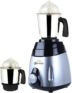 Su-mix MA ABS Body MGJ WF 2017-2 MA MGJ WF 2017-2 600 Mixer Grinder (2 Jars, Multicolor) price in India.
