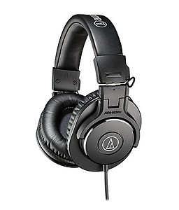 Audio Technica ATH-M30x Wired without Mic Headset(Black, On the Ear) price in India.