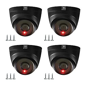MX Dummy CCTV Camera/Dummy CCTV Dome Camera (Fake Camera No Audio/No Video) with Battery Operated Red Led Light is Ideal for Home, Office Dummy 2 (PACKOF4) price in India.