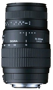 Sigma 70-300mm F/4-5.6 DG Macro Telephoto Zoom Lens for Nikon Digital and Film Camera price in India.