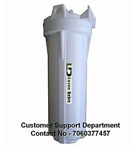 Luzon Dzire RO Service 10 Inch Pre-Filter Bowel+1/4 Inch Connector-2 Nos price in India.