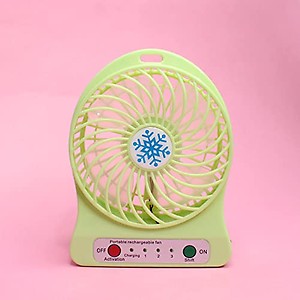 KAVIN Built In Tilt Adjustable Head Table Fan with LED Lights and USB Cable for Home/Office and Kitchen, Pack of 1 price in India.