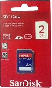 Sandisk 2GB microSD Memory Card (SDSDQ-002G-A11M) price in India.