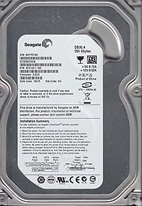 Seagate ST3250310CS 250GB 7200RPM 8MB Cache SATA 3.5 Internal Hard Drive price in India.