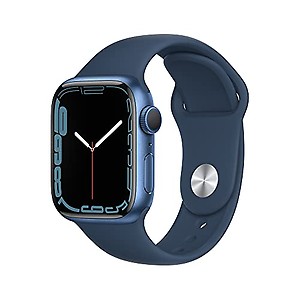 Apple Watch Series 7 (GPS, 41mm) - Blue Aluminium Case with Abyss Blue Sport Band - Regular