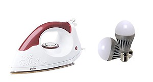 Morphy Richards Marvel Dry Iron 1000 W with Teflon Coated Non-Stick Soleplate, White, Regular price in India.