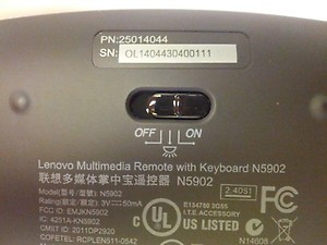 Lenovo N5902 Enhanced Multimedia Remote with Backlit Keyboard price in India.