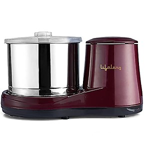 Lifelong Classic Table Top Wet Grinder 2L, 150 W with Coconut Scrapper and Atta Kneading Attachment, 1 Year Warranty (Maroon) price in India.