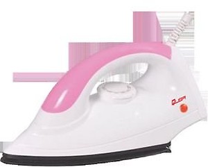 Quba Non Stick Coated Sole Plate Automatic Thermostat Control Pink 184 750 Watt Dry Iron price in India.