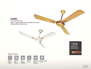 Remex Vision 48 inch High Speed Ceiling Fan (Brown) price in India.