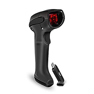 Foxin AIRSCAN 1D BARCODE SCANNER BIS Approved with Handheld High Speed Optical Laser Barcode Reader with an inbuilt Buzzer & LED Indicator, Long Battery Life, wireless connectivity range upto 50 feet max price in India.
