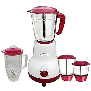 DigiSmart Kitchen Mate 750 Watt Mixer Grinder with 4 Jars Comes With 2 Year Warranty (Grey and Black) price in India.