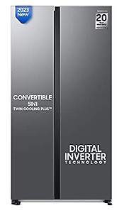 Samsung 653L WI-FI Enabled SmartThings Side By Side Inverter Refrigerator (RS76CG8103S9HL, Refined Inox) price in India.