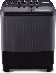 Voltas Beko by A Tata Product 9 kg washing machine with Soft Closing door, Water proof IPX4 protection, Special Pulsator and Double Waterfall Semi Automatic Top Load Black, Grey  (WTT90UDX/BKGR4KGTD)