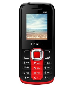 IKall K99 Multimedia Mobile with Manufacturer Warranty (Black-Red) price in India.