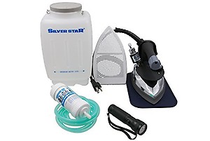 Silver Star Bottle ES-300 Gravity Feed Steam Iron with Non-Stick Laminate Sole Plate, Demineralizer and LED Flashlight price in India.