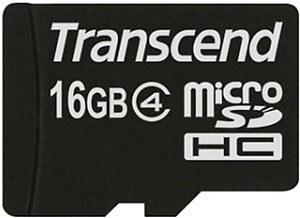 Transcend TS16GUSDC10 16GB Class 10 microSDHC Memory Card price in India.