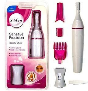 Sweet Trimmer Sensitive Touch Electric Trimmer for Women Eyebrow Bikini Trimmer (Facial Hair Removal) Cordless Trimmer price in India.