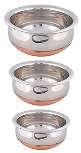 Sapphire Stainless Steel Handi Set 4 Copper at Bottom price in India.