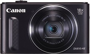 Canon Sx610 Hs 20.2Mp Point And Shoot Digital Camera (Black) With 18X Optical Zoom price in India.