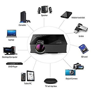 UNIC UC46 Portable 1080P 800x480 Resolution WiFi LED Projector price in India.