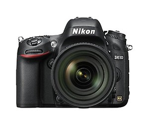 Nikon D610 24.3 MP Digital SLR Camera (Black) with with AF-S 24-85mm VR Kit Lens price in India.