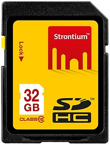 Strontium 32GB SDHC Card (Class 10) price in India.