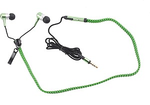 Hexadisk Hexazip004 Zipper Green Headphone Wired Headphones