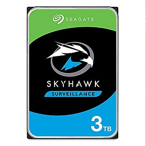 Seagate Skyhawk 3TB Surveillance Hard Drive SATA 6Gb/s 64MB Cache 3.5-'' Internal Drive (ST3000VX010) price in .