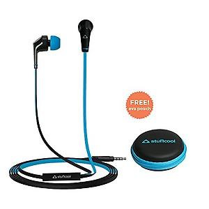 Stuffcool VIV in-Ear Wired Earphones Headphone with Stereo Sound and Hands-Free Microphone and Volume Button for iPhone, iPad, Android Phones & Tablet (Including EVA Travel/Storage Pouch) price in India.