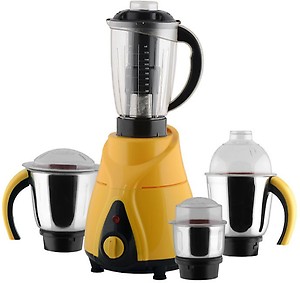ANJALIMIX Mixer Grinder SPECTRA 750 WATTS With 3 Jars (Yellow) price in India.