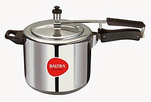 BALTRA Aluminum Stella Induction Pressure Cooker with Inner Lid ( Silver, 3 Liters) price in India.